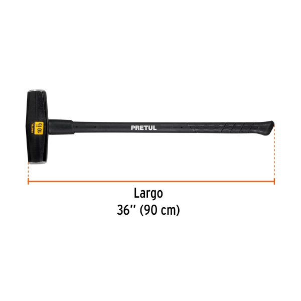 MACETA TIPO NEVADA 10 LBS MANGO 36" PRETUL - Imagen 2