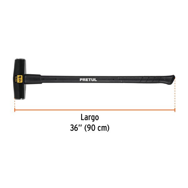 MACETA TIPO NEVADA 12 LBS MANGO 36" PRETUL - Imagen 2