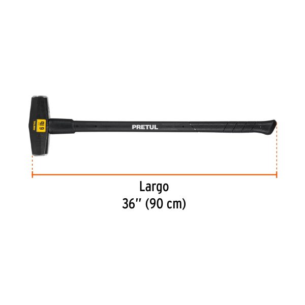 MACETA TIPO NEVADA 6 LBS MANGO 36" PRETUL - Imagen 2