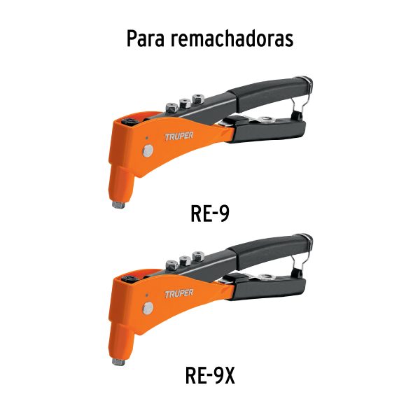 KIT DE REPUESTOS Y MORDAZAS PARA REMACHADORA RE-9 TRUPER - Imagen 2