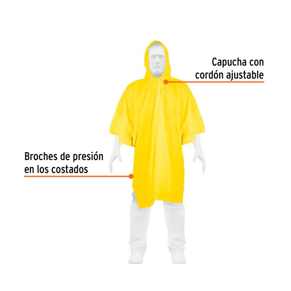 PONCHO O CAPAMANGA LIGERO DE PVC TRUPER - Imagen 2