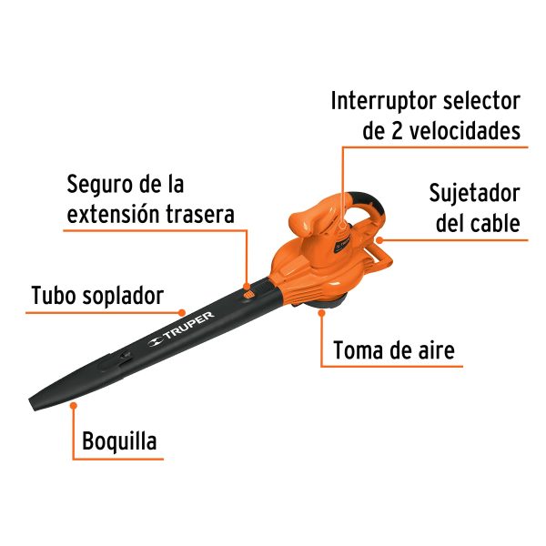 SOPLADORA/ASPIRADORA ELECTRICA 1440 W TRUPER - Imagen 3
