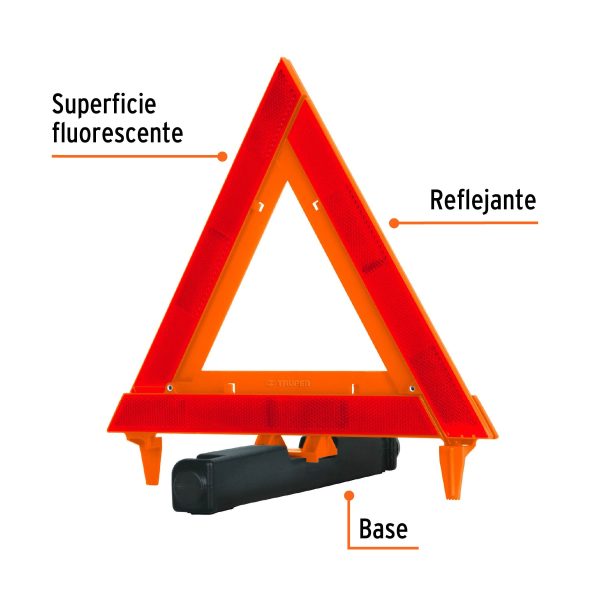 TRIANGULO DE SEGURIDAD 29 CM DE ALTO TRUPER - Imagen 2
