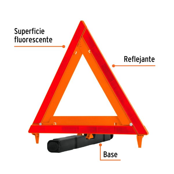 TRIANGULO DE SEGURIDAD 44 CM DE ALTO CON ESTUCHE TRUPER - Imagen 2