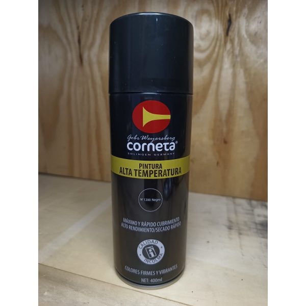 PINTURA ALTA TEMPERATURA N° 1200 NEGRO CORNETA - Imagen 2