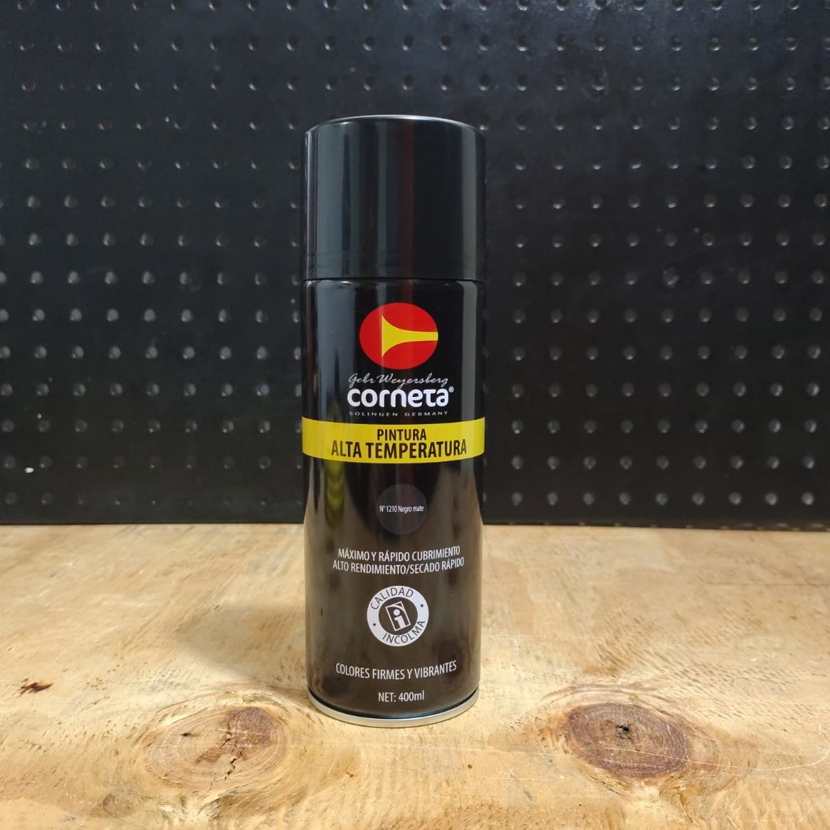 PINTURA ALTA TEMPERATURA N° 1210 NEGRO MATE CORNETA - Imagen 2