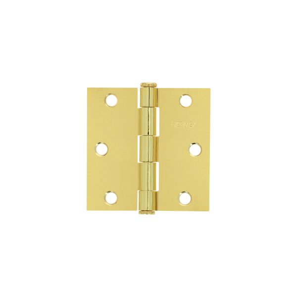 BISAGRA CUADRADA 3" LATONADO CABEZA PLANA X 20 PIEZAS HERMEX