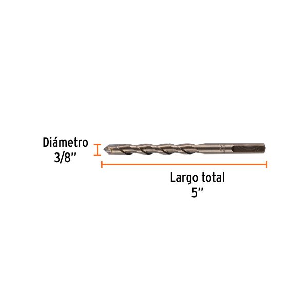 BROCA PARA CONCRETO DE 3/8" X 5" TRUPER - Imagen 2
