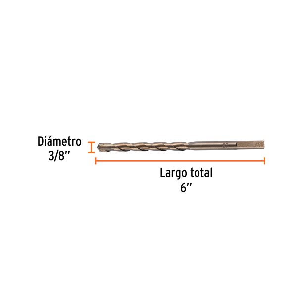 BROCA PARA CONCRETO DE 3/8" X 6" TRUPER - Imagen 2