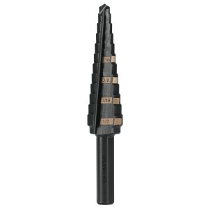 BROCA ESCALONADA OXIDO NEGRO 13 ESCALONES 1/8" A 1/2" TRUPER