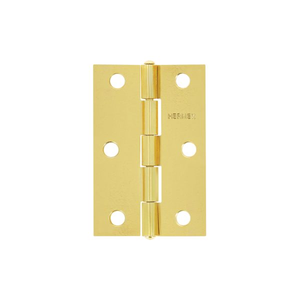 BISAGRA RECTANGULAR 2-1/2″ ACERO LATONADO X 20 PIEZAS HERMEX