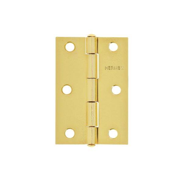 BISAGRA RECTANGULAR 3″ ACERO LATONADO X 20 PIEZAS HERMEX