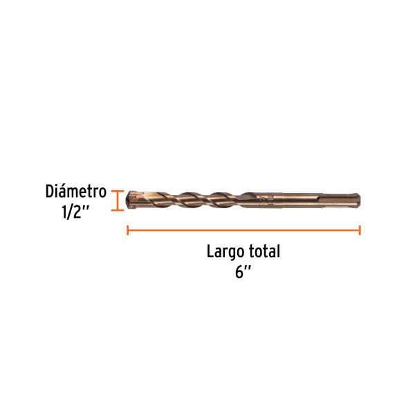 BROCA SDS PLUS 1/2" X 6" TRUPER - Imagen 2