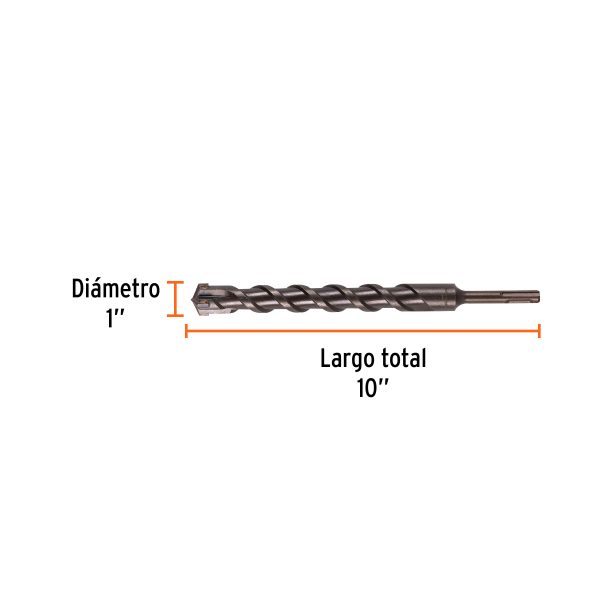 BROCA SDS PLUS 1" X 10" TRUPER - Imagen 2