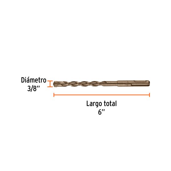 BROCA SDS PLUS 3/8" X 6" TRUPER - Imagen 2