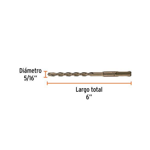 BROCA SDS PLUS 5/16" X 6" TRUPER - Imagen 2
