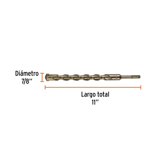 BROCA SDS PLUS 7/8" X 11" TRUPER - Imagen 2