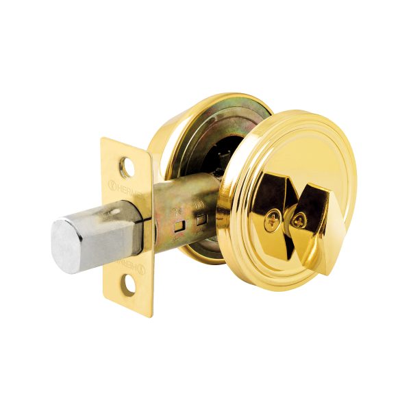 CERROJO LLAVE-MARIPOSA LATON BRILLANTE LLAVE TRADICIONAL HERMEX