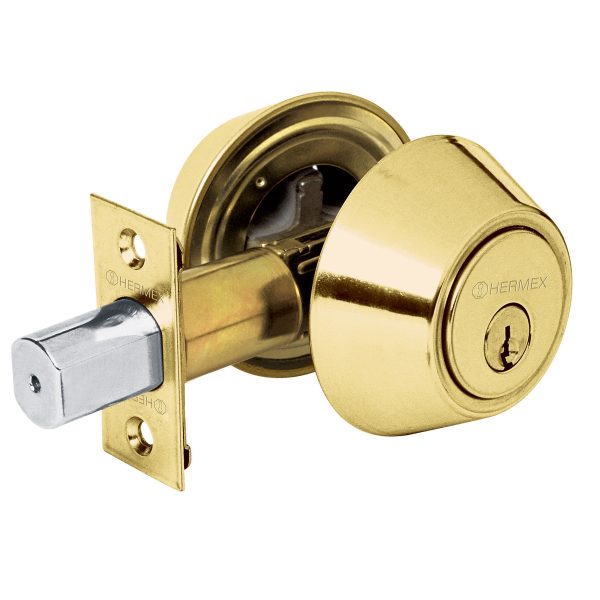 CERROJO LLAVE-LLAVE LATON BRILLANTE LLAVE TRADICIONAL HERMEX