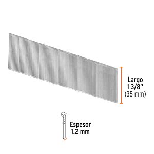 CAJA CON 5000 CLAVOS CALIBRE 18, 35 MM PARA CLNE-18 TRUPER