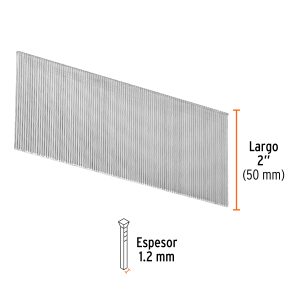 CAJA CON 5000 CLAVOS CALIBRE 18, 50 MM PARA CLNE-18 TRUPER