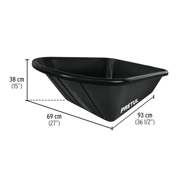 PLATON PLASTICO PARA CARRETILLA TP-5N PRETUL - Imagen 2