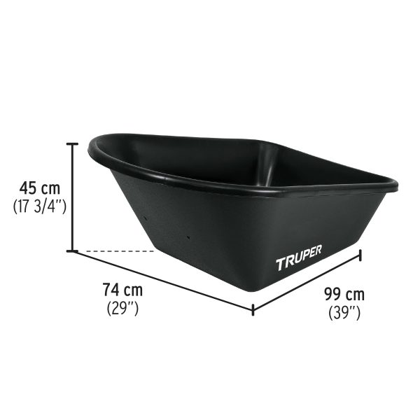 PLATON PLASTICO PARA CARRETILLA CAT-60PL / TP-6 TRUPER - Imagen 2