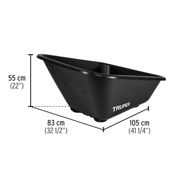 PLATON PLASTICO PARA CARRETILLA TP-8 TRUPER - Imagen 2