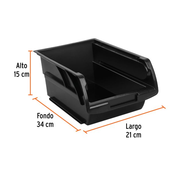 GAVETA APILABLE # 4 DE PLASTICO 34 X 21 X 15 CM TRUPER - Imagen 2