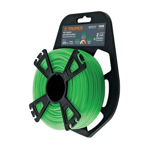 HILO REDONDO PARA GUADAÑA 2 MM X 120 M TARJETA TIPO CARRETE TRUPER