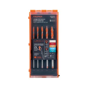 JUEGO DE 5 BROCAS MULTIMATERIAL TRUPER