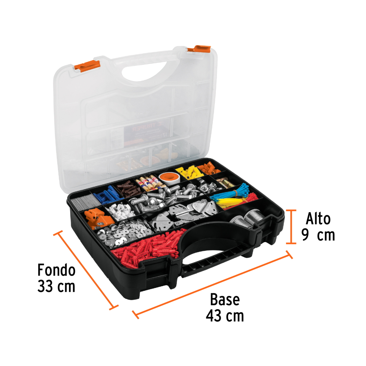ORGANIZADOR 17" REFORZADO CON 17 COMPARTIMIENTOS TRUPER - Imagen 3