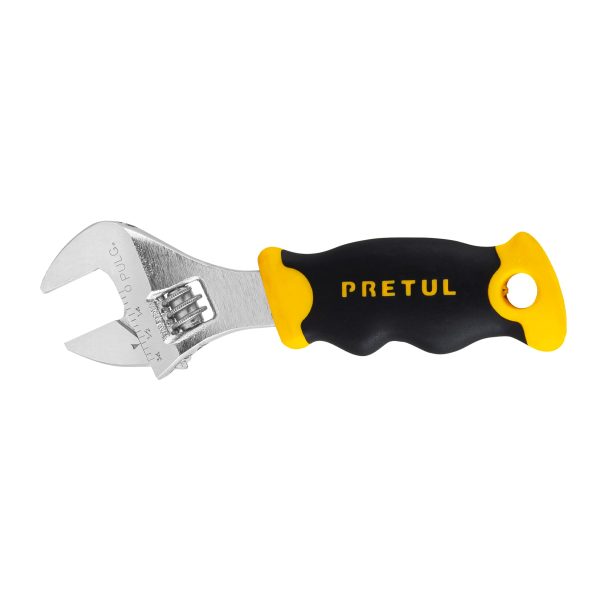 LLAVE AJUSTABLE 5" CROMADA CON GRIP PRETUL