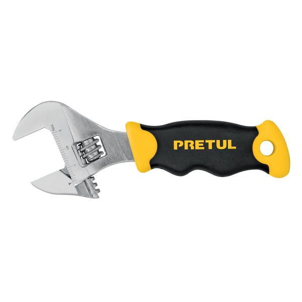 LLAVE AJUSTABLE 6" CROMADA CON GRIP PRETUL