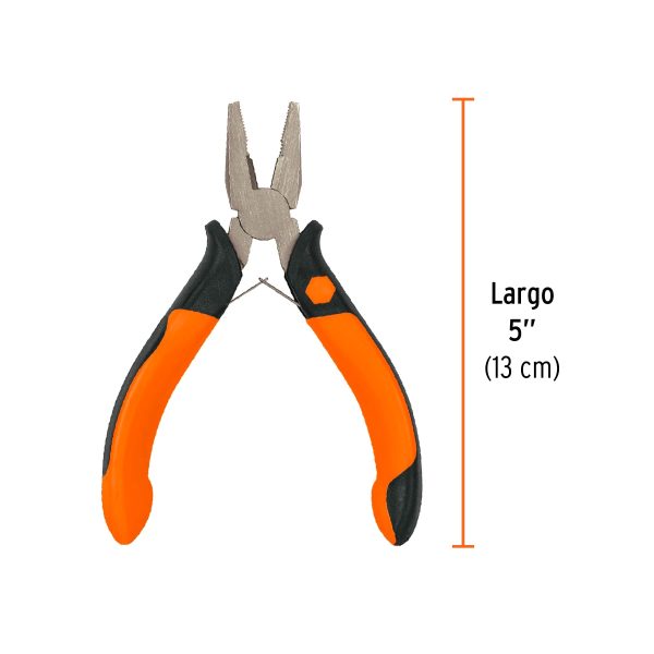 MINI PINZA PARA ELECTRICISTA 5" MANGO COMFORT GRIP TRUPER - Imagen 3