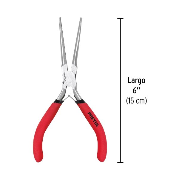 MINI PINZA DE PUNTA DE AGUJA 6" PRETUL - Imagen 3