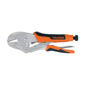 PINZA DE PRESION 10" MORDAZA RECTA MANGO DE VINIL TRUPER