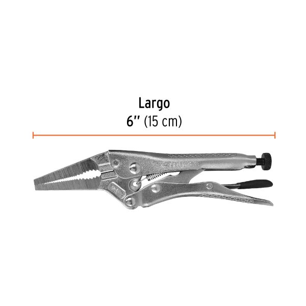 PINZA DE PRESION 6" PUNTA LARGA TRUPER - Imagen 2