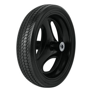 LLANTA COMPLETA ANTIPINCHAZO 13-1/2" INCLUYE EJE Y BALEROS TRUPER