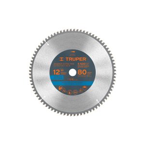 DISCO SIERRA 12" PARA ALUMINIO 80 DIENTES CENTRO 1" TRUPER