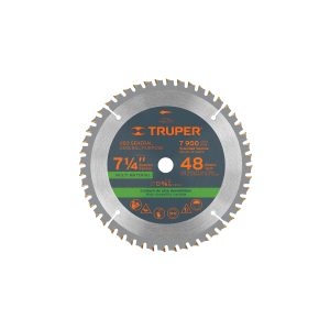 DISCO SIERRA 7-1/4" MULTIMATERIAL 48 DIENTES CENTRO 5/8" TRUPER
