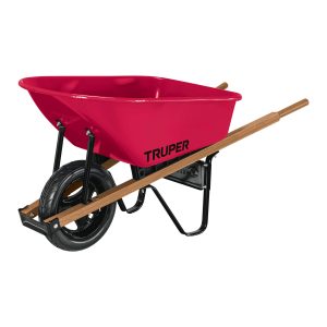 CARRETILLA 6 FT3 ANTIPINCHAZO MANGOS DE MADERA TRUPER