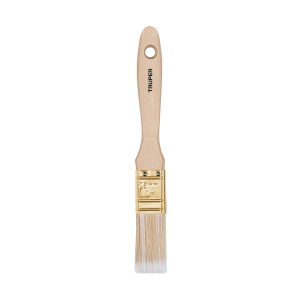 BROCHA CERDAS SINTETICAS 1" CORTE RECTO MANGO DE MADERA TRUPER