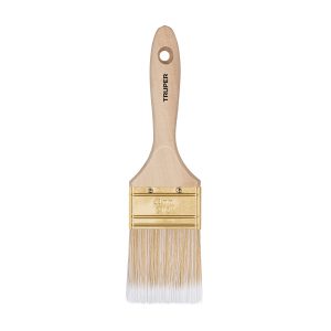 BROCHA CERDAS SINTETICAS 2-1/2″ CORTE RECTO MANGO DE MADERA TRUPER