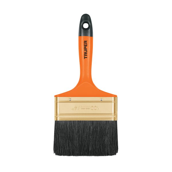 BROCHA PROFESIONAL DE 4" CON MANGO DE PLASTICO TRUPER