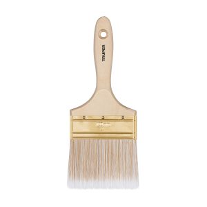 BROCHA CERDAS SINTETICAS 4″ CORTE RECTO MANGO DE MADERA TRUPER