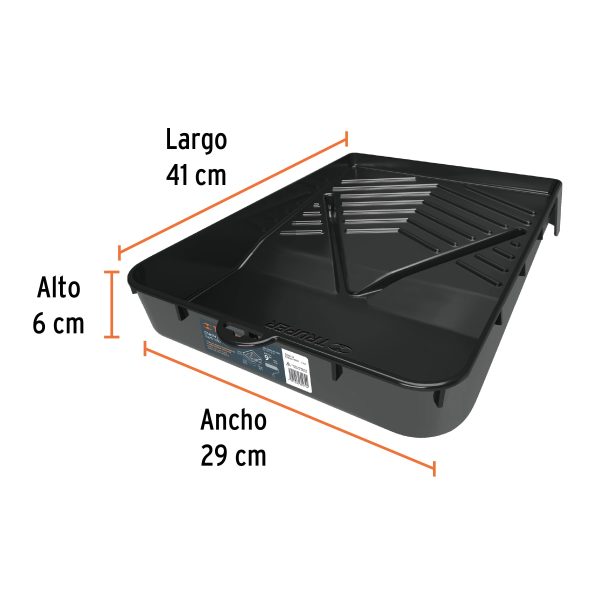 CHAROLA PARA RODILLO 9" PROFESIONAL TRUPER - Imagen 2