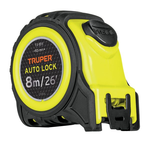FLEXOMETRO AUTO-LOCK CONTRA IMPACTOS 8 M CINTA 25 MM TRUPER