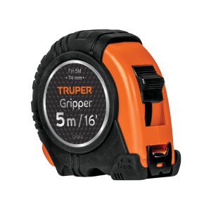FLEXOMETRO GRIPPER CONTRA IMPACTOS 5 M CINTA 19 MM TRUPER