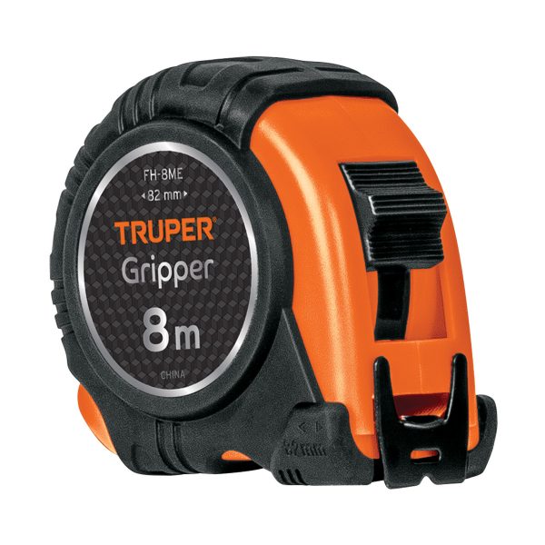 FLEXOMETRO CONTRA IMPACTOS 8 M CINTA 25 MM GRAD. METRICA TRUPER